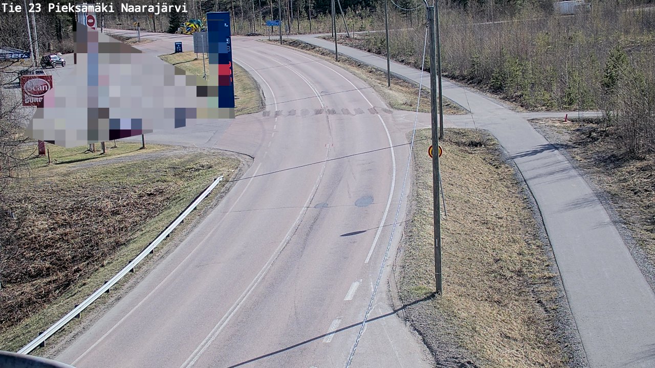 Weather Camera Image Väg 23 Pieksämäki, Naarajärvi, Pieksämäki, Etelä-Savo