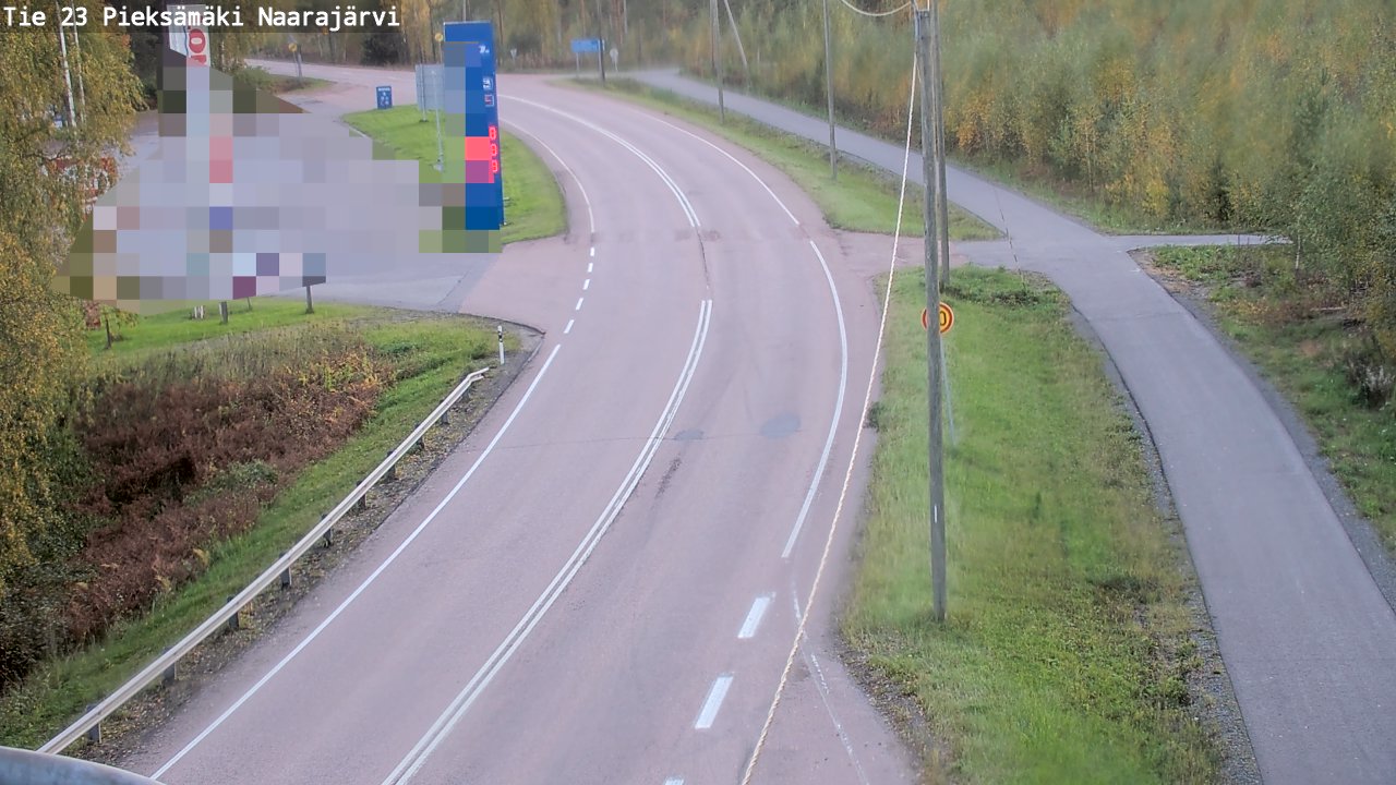 Weather Camera Image Road 23 Pieksämäki, Naarajärvi, Pieksämäki, Etelä-Savo