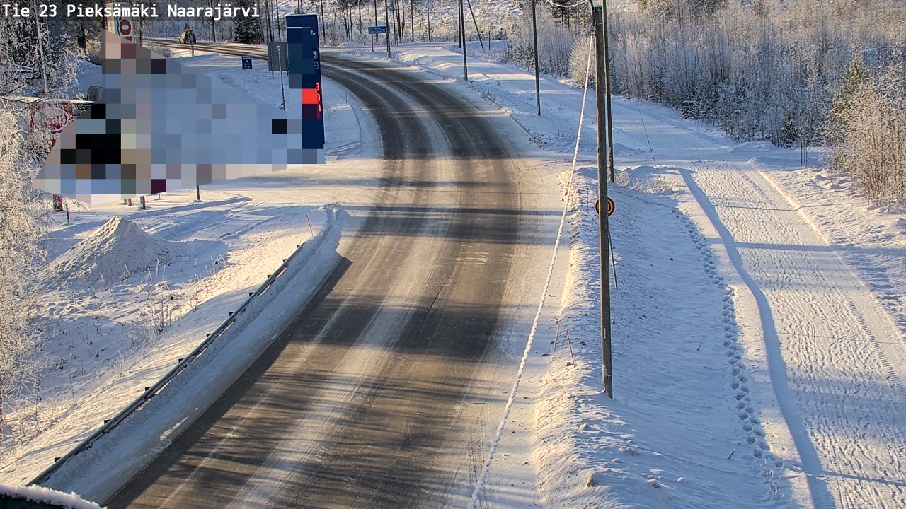 Weather Camera Image Road 23 Pieksämäki, Naarajärvi, Pieksämäki, Etelä-Savo