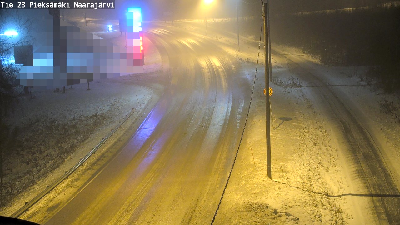 Weather Camera Image Väg 23 Pieksämäki, Naarajärvi, Pieksämäki, Etelä-Savo