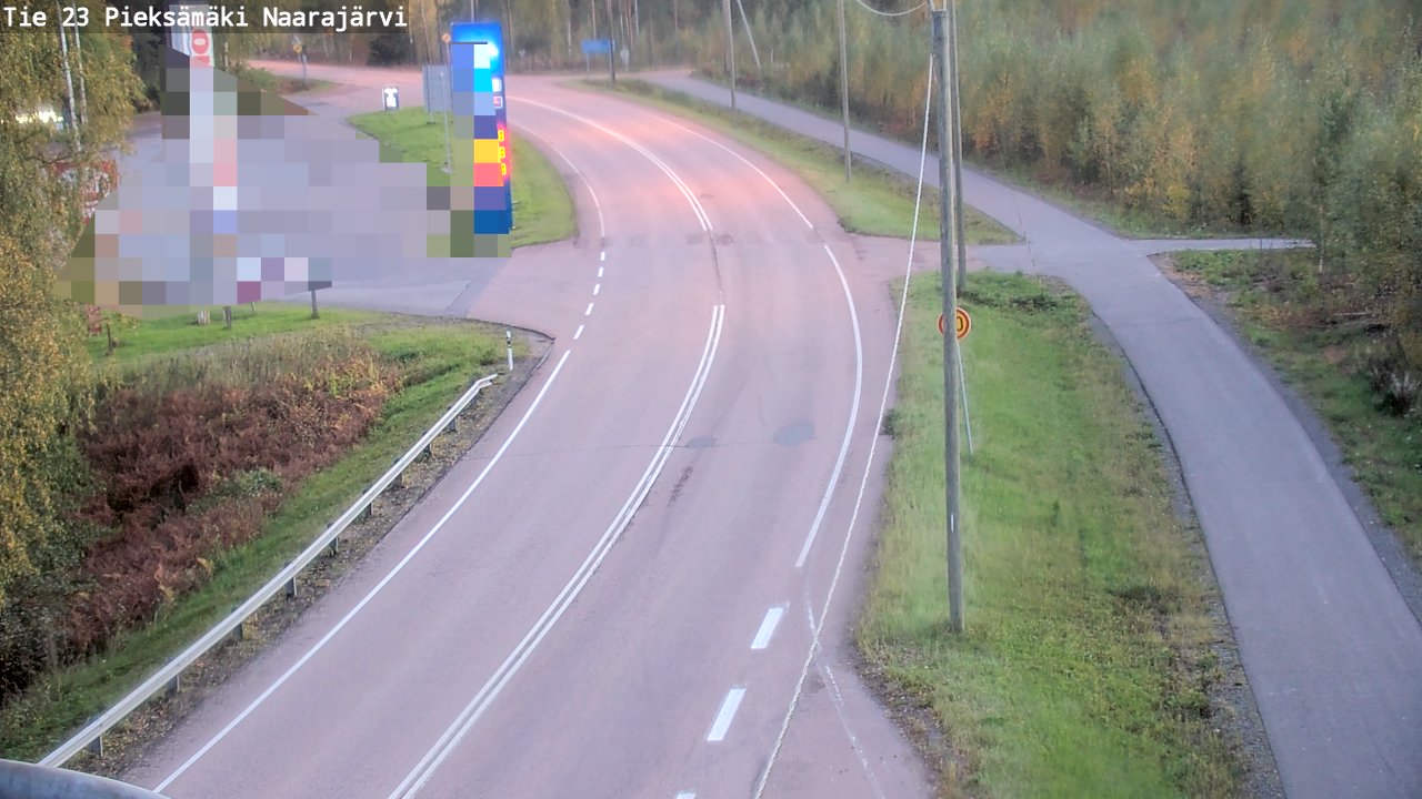 Weather Camera Image Road 23 Pieksämäki, Naarajärvi, Pieksämäki, Etelä-Savo