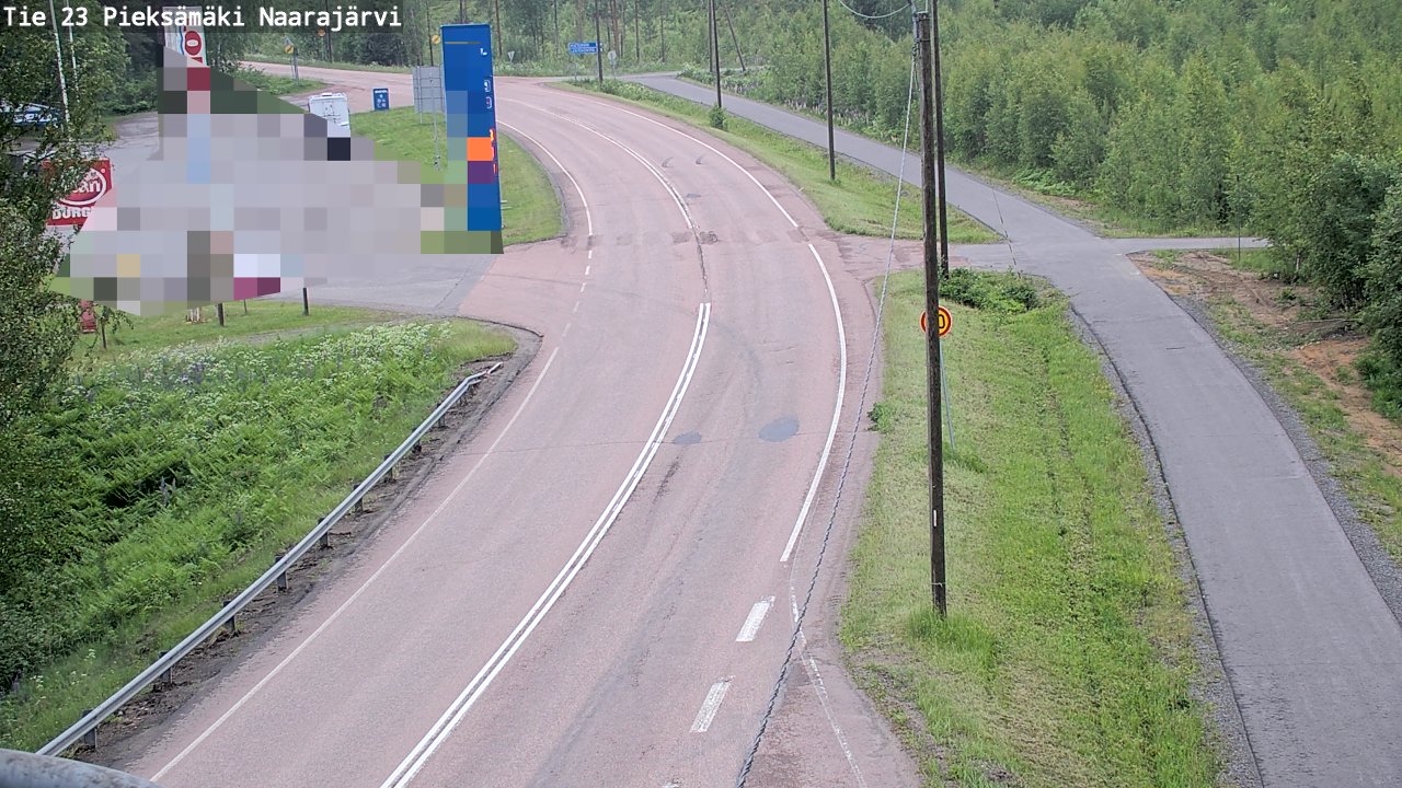 Weather Camera Image Väg 23 Pieksämäki, Naarajärvi, Pieksämäki, Etelä-Savo