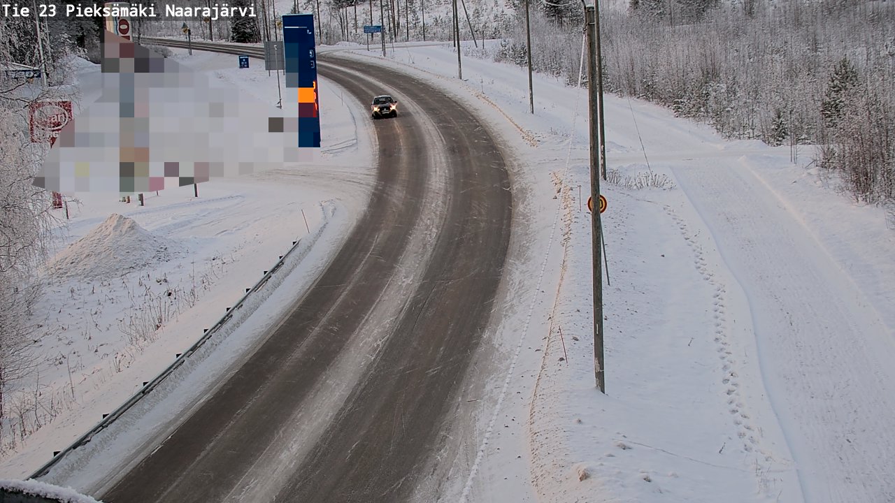Weather Camera Image Road 23 Pieksämäki, Naarajärvi, Pieksämäki, Etelä-Savo