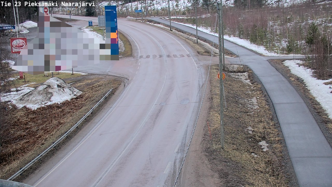 Weather Camera Image Road 23 Pieksämäki, Naarajärvi, Pieksämäki, Etelä-Savo