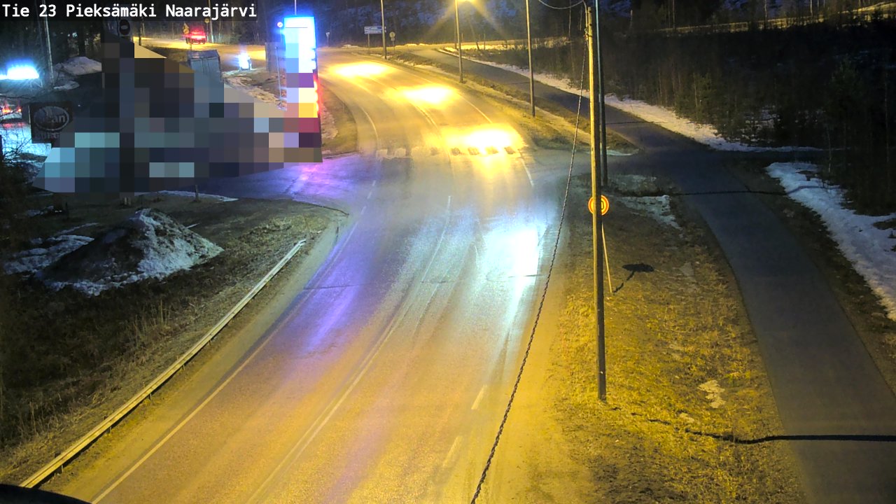 Weather Camera Image Väg 23 Pieksämäki, Naarajärvi, Pieksämäki, Etelä-Savo