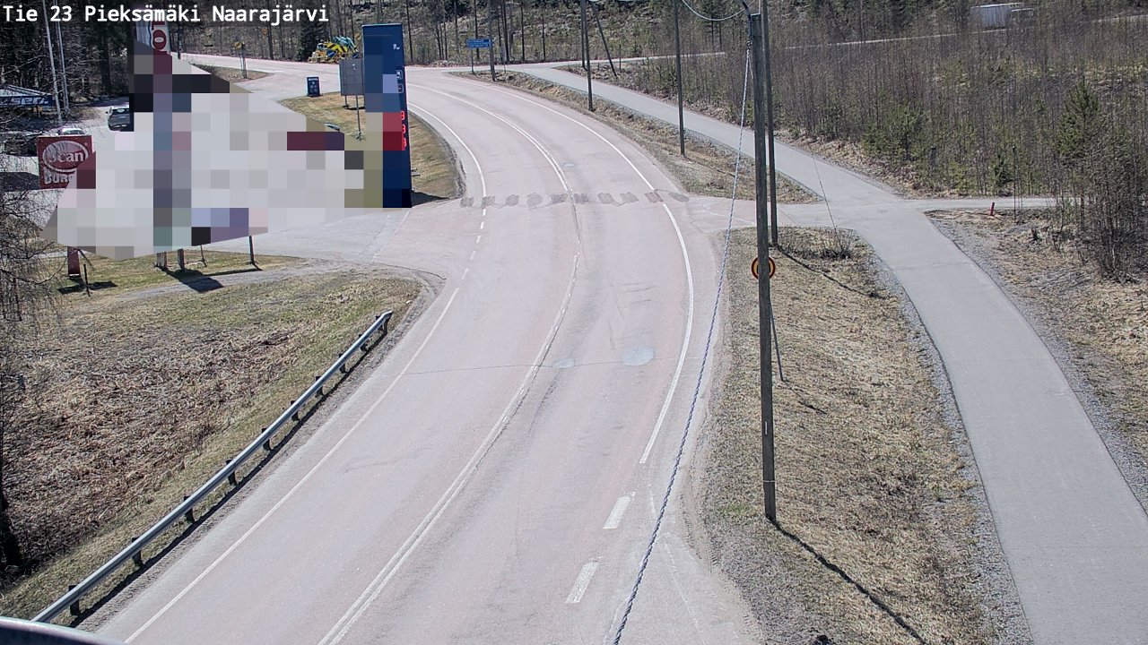 Weather Camera Image Väg 23 Pieksämäki, Naarajärvi, Pieksämäki, Etelä-Savo