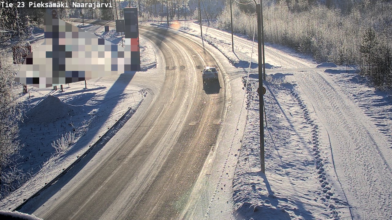 Weather Camera Image Road 23 Pieksämäki, Naarajärvi, Pieksämäki, Etelä-Savo
