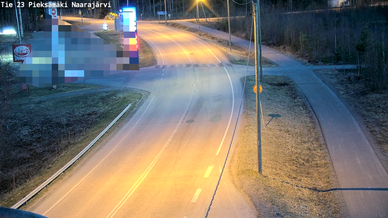 Weather Camera Image Väg 23 Pieksämäki, Naarajärvi, Pieksämäki, Etelä-Savo