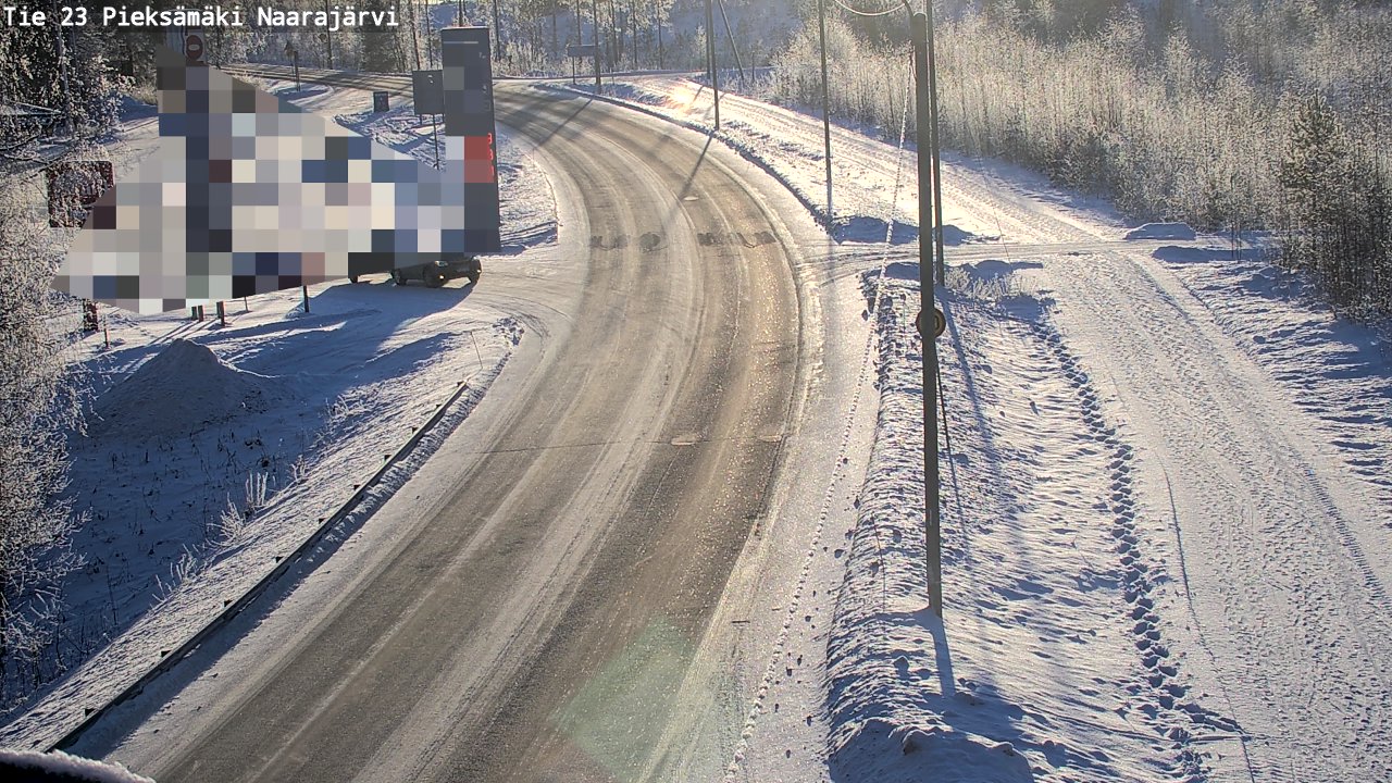 Weather Camera Image Road 23 Pieksämäki, Naarajärvi, Pieksämäki, Etelä-Savo