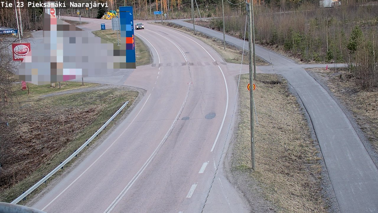Weather Camera Image Väg 23 Pieksämäki, Naarajärvi, Pieksämäki, Etelä-Savo