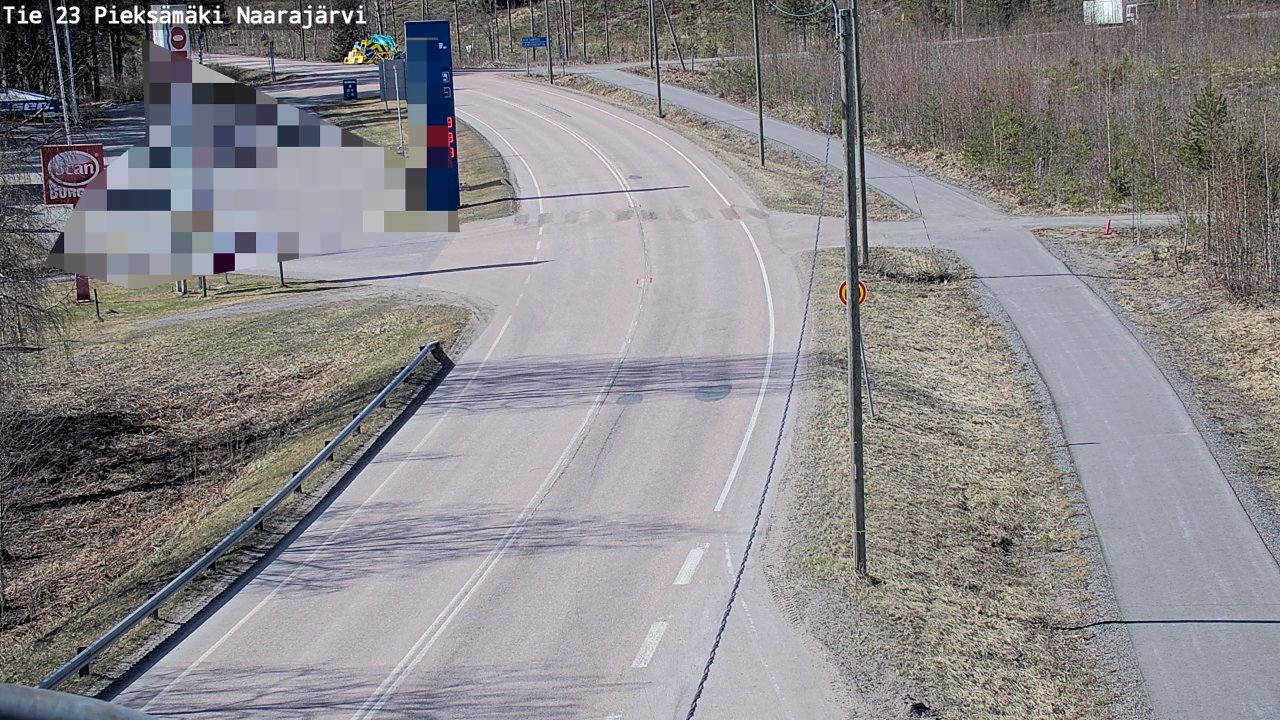 Weather Camera Image Väg 23 Pieksämäki, Naarajärvi, Pieksämäki, Etelä-Savo
