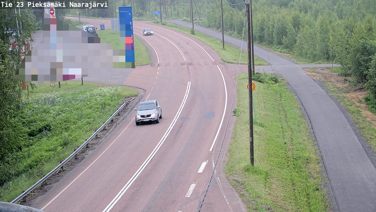 Weather Camera Image Väg 23 Pieksämäki, Naarajärvi, Pieksämäki, Etelä-Savo
