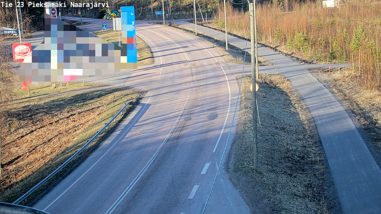 Weather Camera Image Väg 23 Pieksämäki, Naarajärvi, Pieksämäki, Etelä-Savo