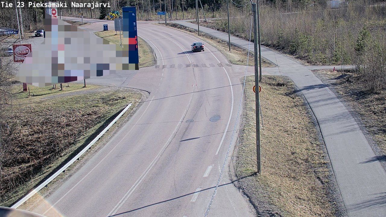 Weather Camera Image Väg 23 Pieksämäki, Naarajärvi, Pieksämäki, Etelä-Savo