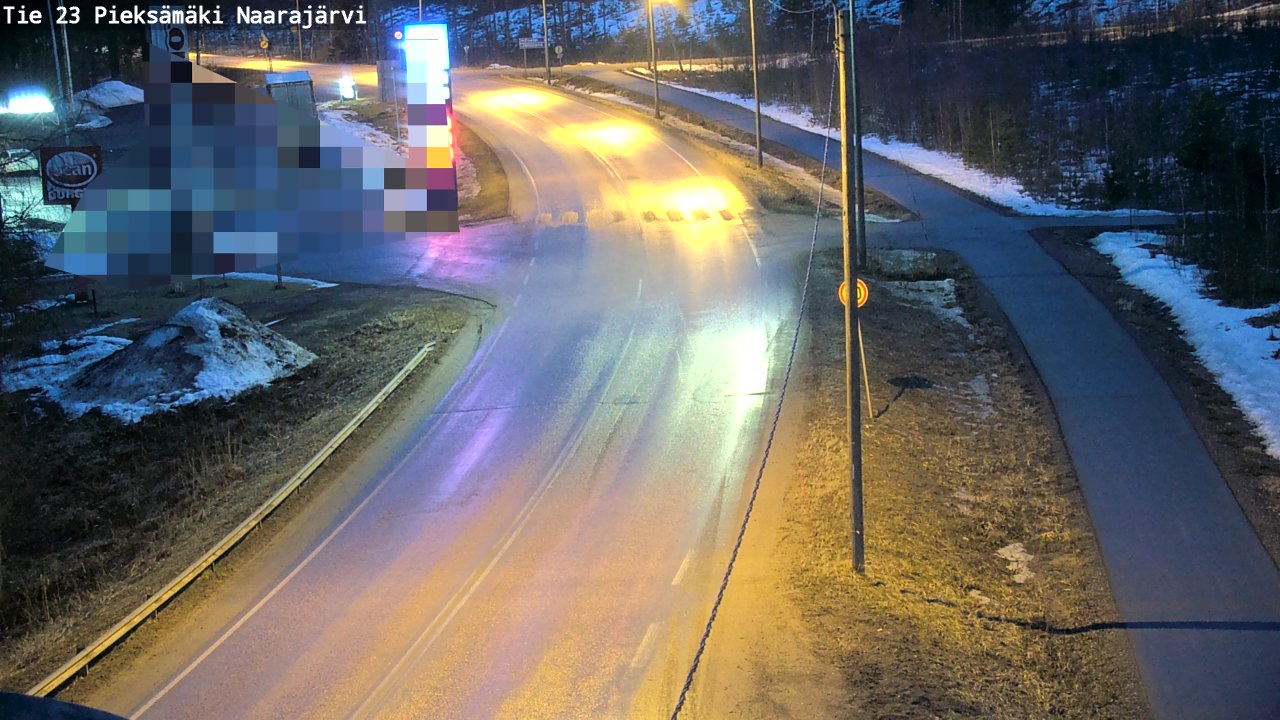 Weather Camera Image Väg 23 Pieksämäki, Naarajärvi, Pieksämäki, Etelä-Savo