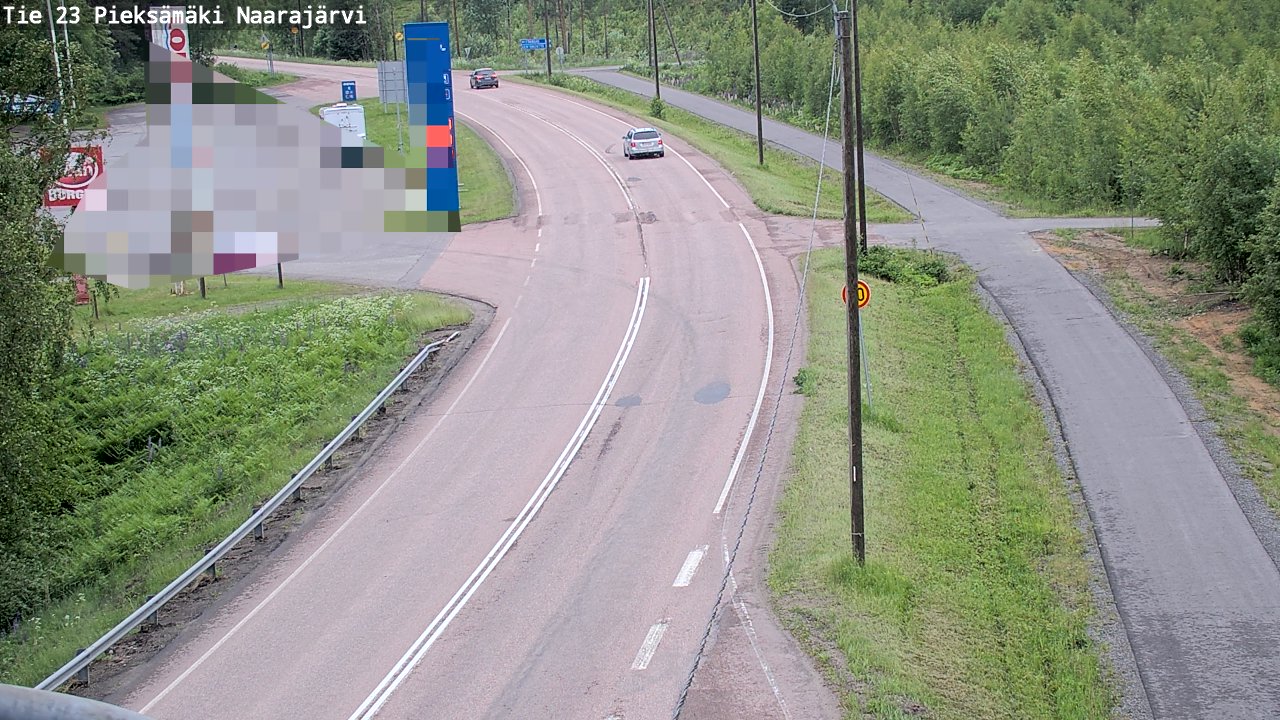 Weather Camera Image Väg 23 Pieksämäki, Naarajärvi, Pieksämäki, Etelä-Savo