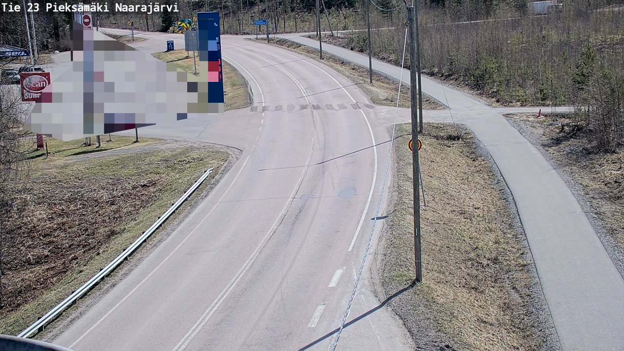 Weather Camera Image Väg 23 Pieksämäki, Naarajärvi, Pieksämäki, Etelä-Savo