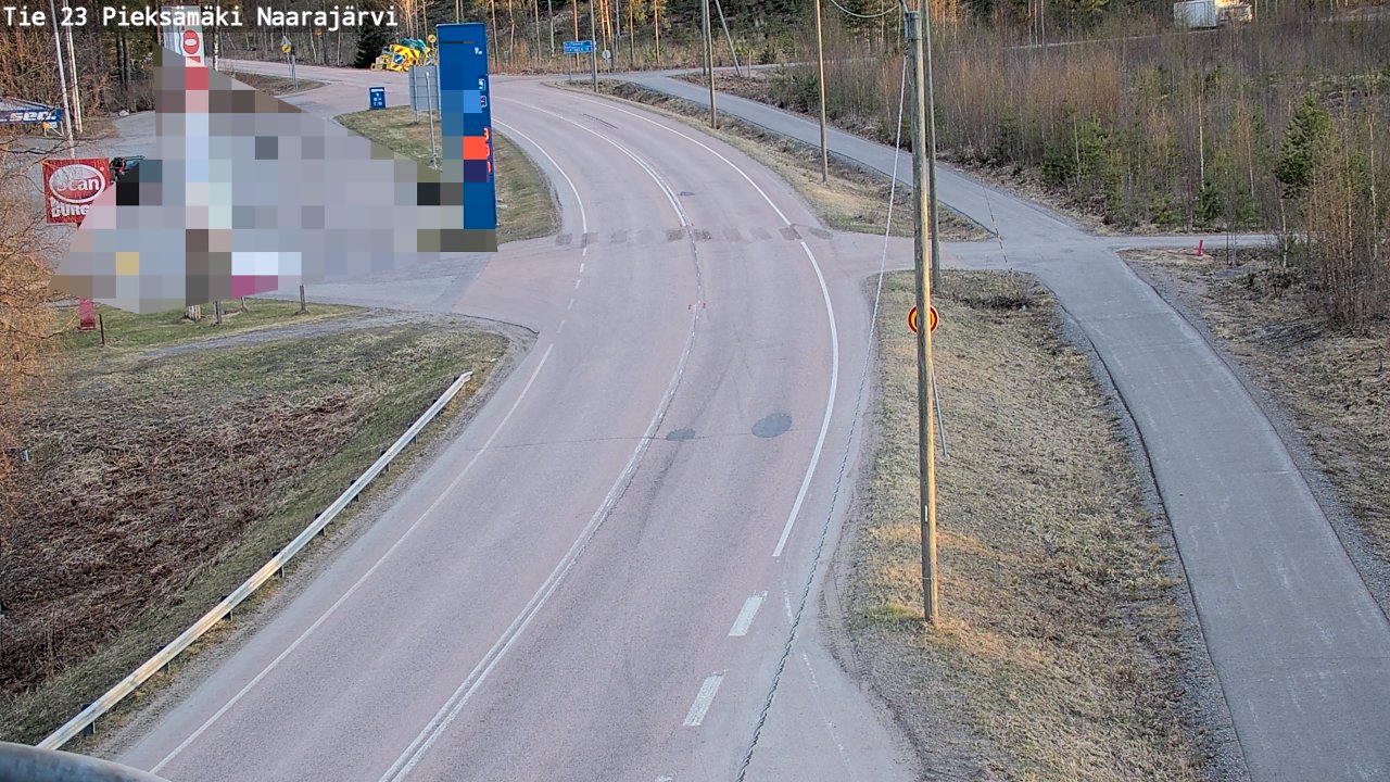 Weather Camera Image Väg 23 Pieksämäki, Naarajärvi, Pieksämäki, Etelä-Savo