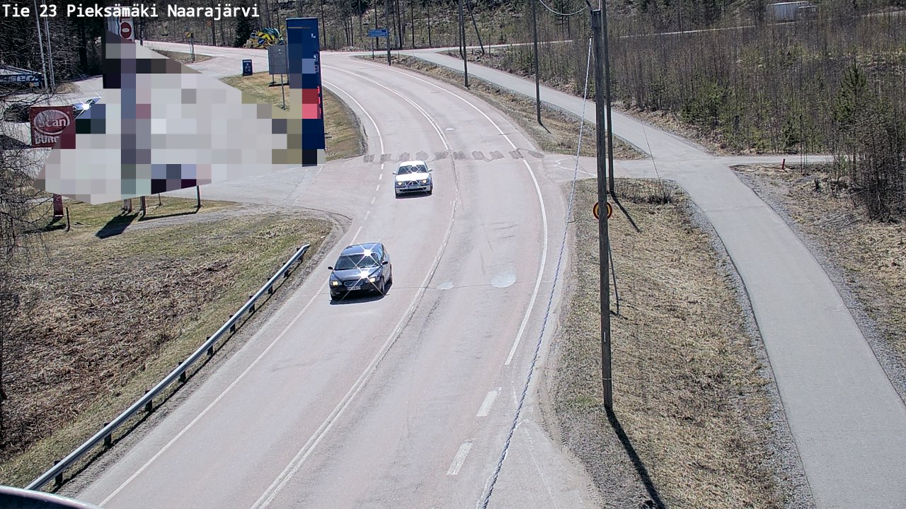 Weather Camera Image Väg 23 Pieksämäki, Naarajärvi, Pieksämäki, Etelä-Savo