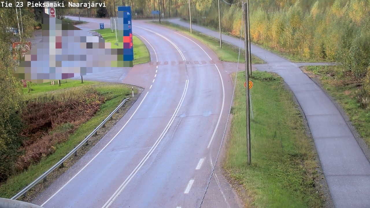 Weather Camera Image Road 23 Pieksämäki, Naarajärvi, Pieksämäki, Etelä-Savo