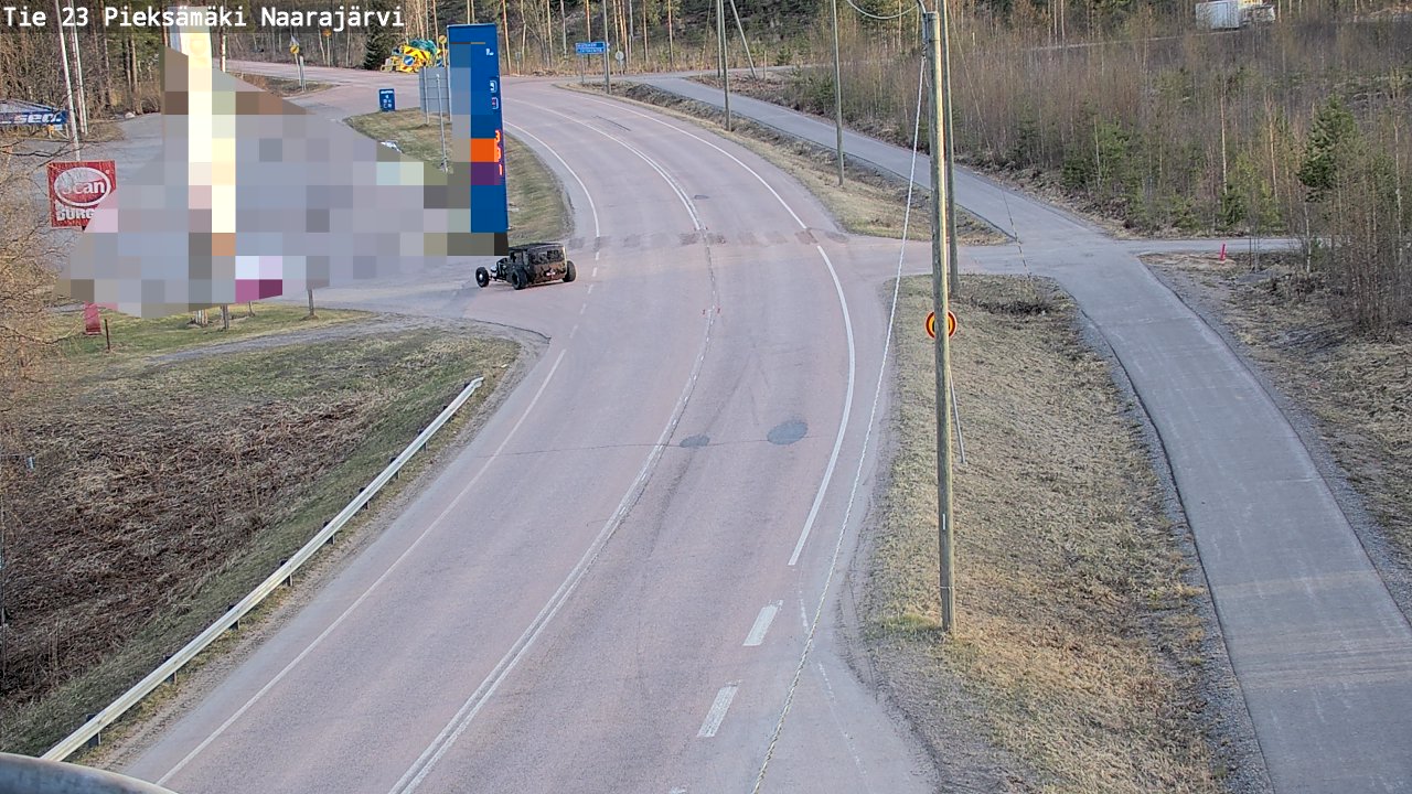 Weather Camera Image Väg 23 Pieksämäki, Naarajärvi, Pieksämäki, Etelä-Savo