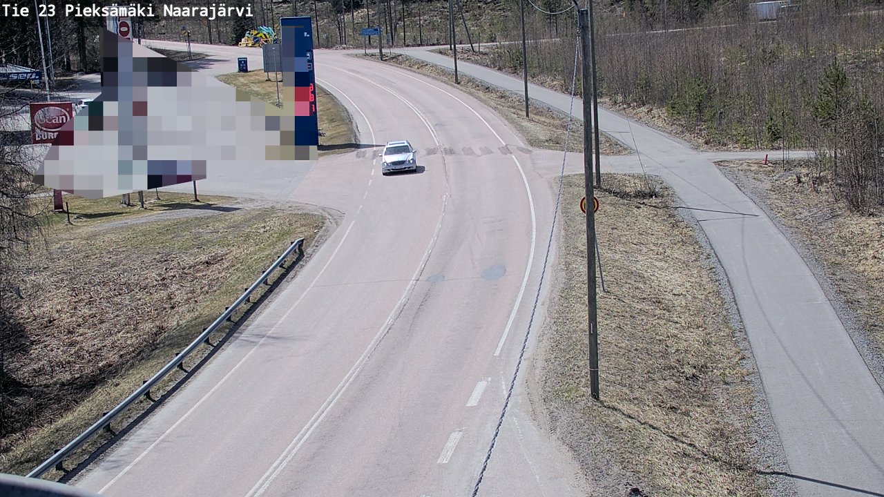 Weather Camera Image Väg 23 Pieksämäki, Naarajärvi, Pieksämäki, Etelä-Savo
