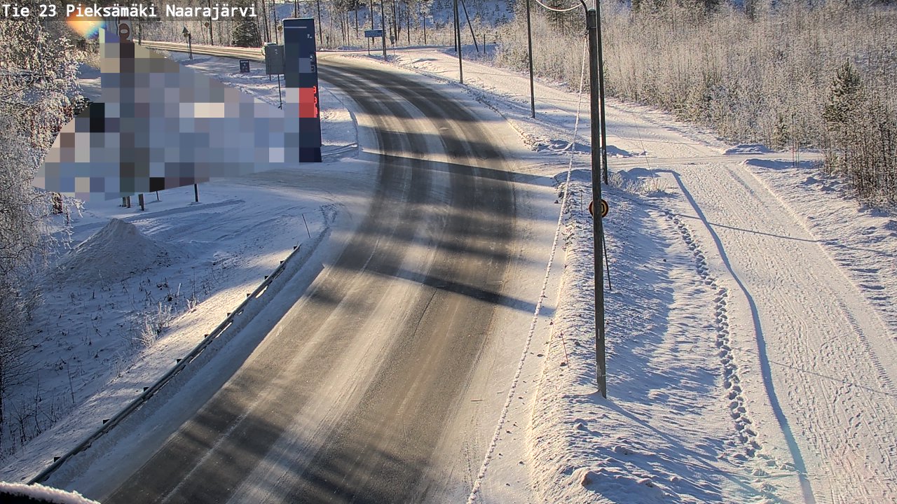 Weather Camera Image Road 23 Pieksämäki, Naarajärvi, Pieksämäki, Etelä-Savo