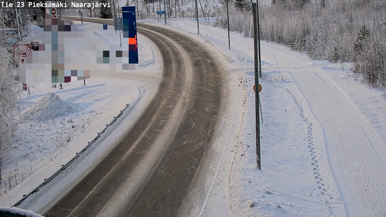 Weather Camera Image Road 23 Pieksämäki, Naarajärvi, Pieksämäki, Etelä-Savo