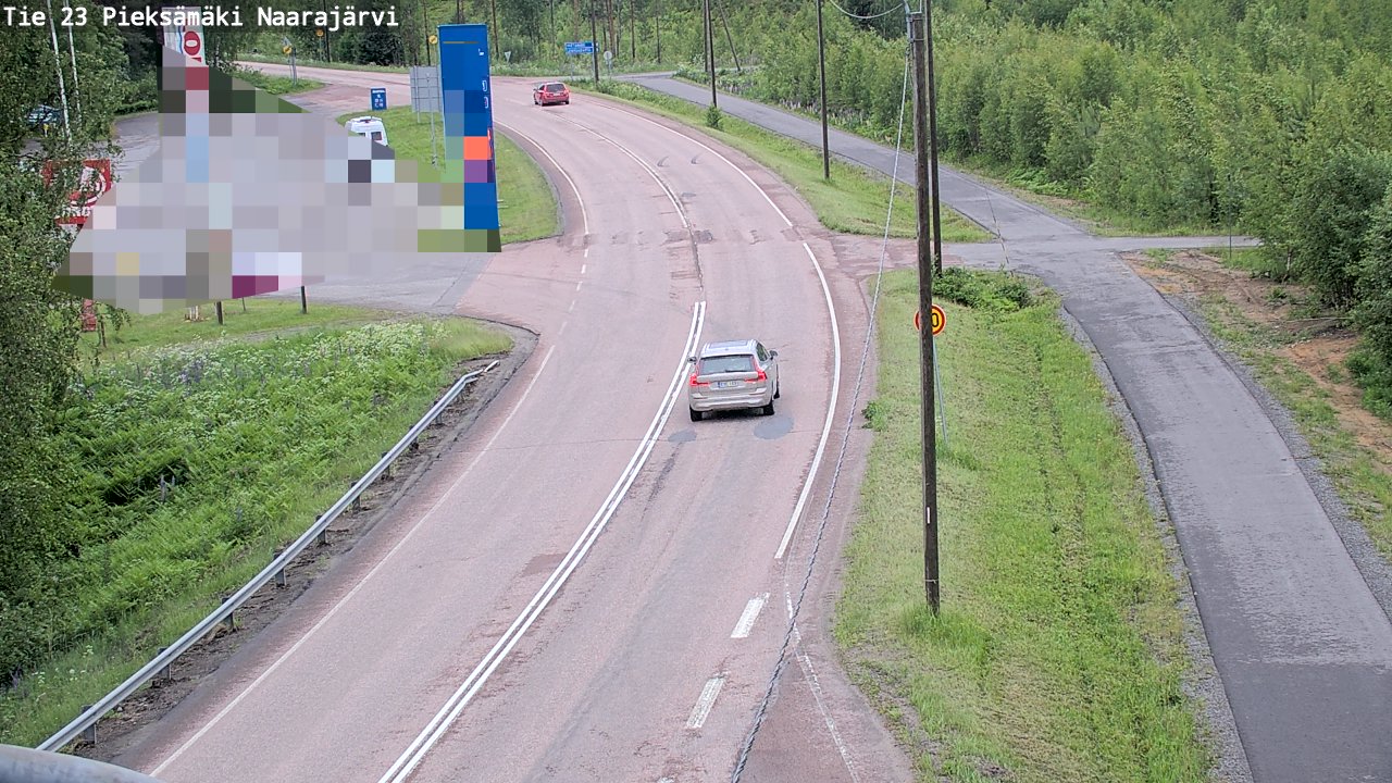 Weather Camera Image Väg 23 Pieksämäki, Naarajärvi, Pieksämäki, Etelä-Savo