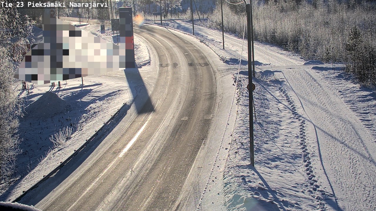 Weather Camera Image Road 23 Pieksämäki, Naarajärvi, Pieksämäki, Etelä-Savo