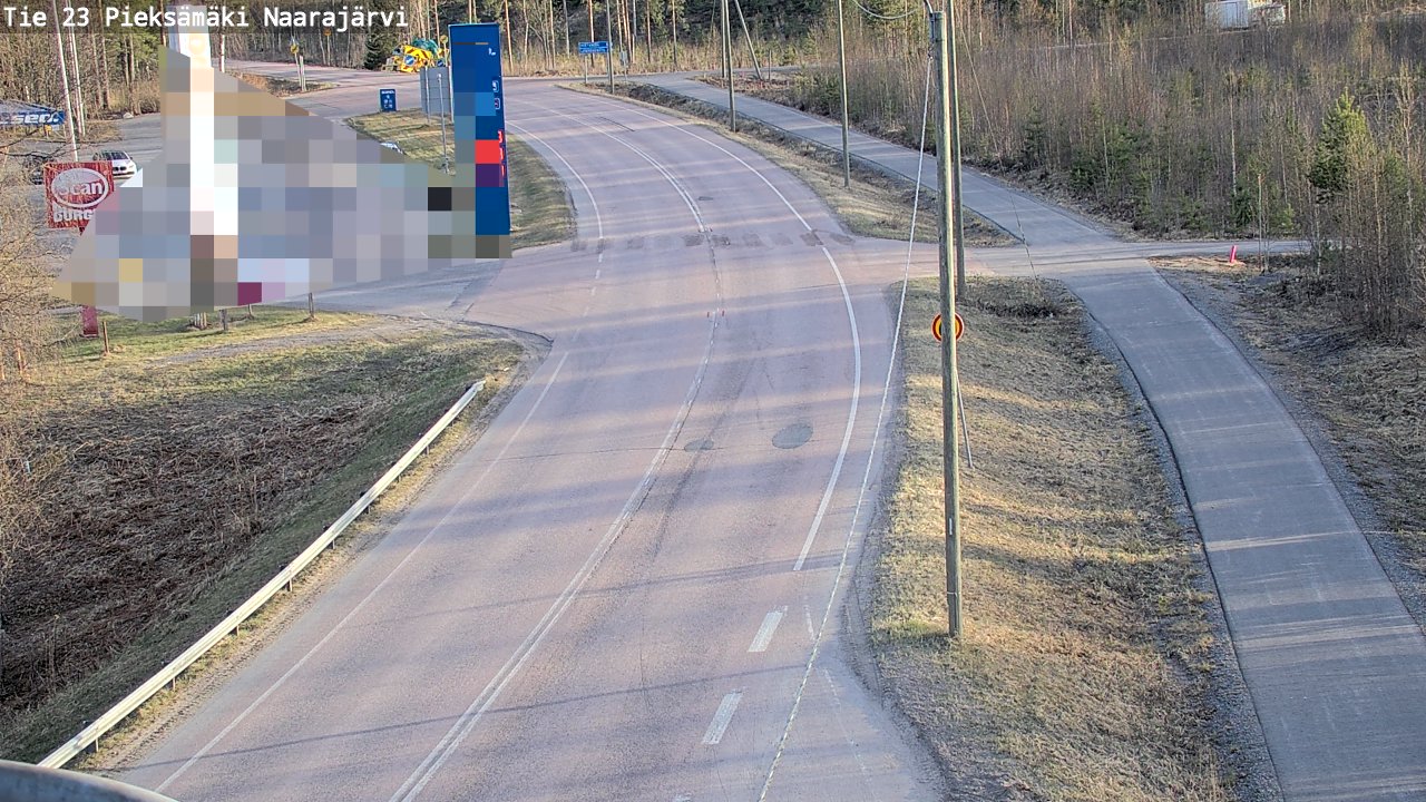 Weather Camera Image Väg 23 Pieksämäki, Naarajärvi, Pieksämäki, Etelä-Savo