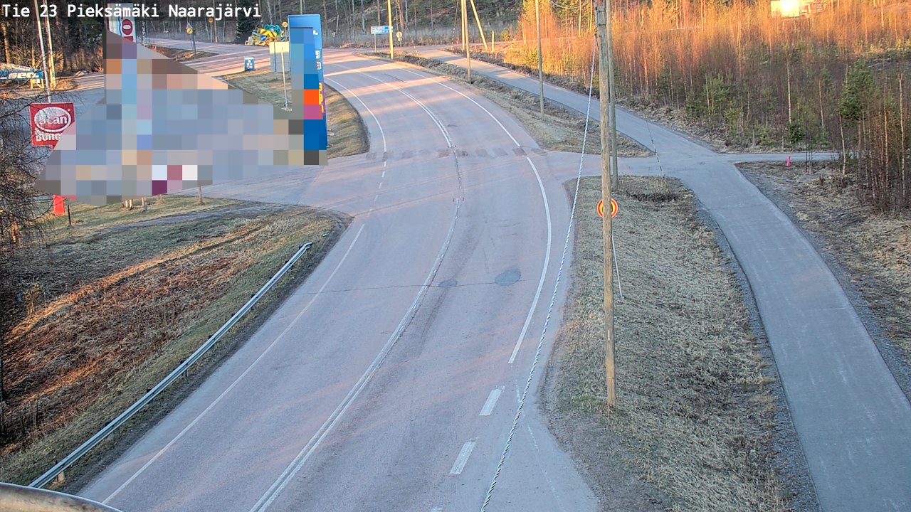 Weather Camera Image Väg 23 Pieksämäki, Naarajärvi, Pieksämäki, Etelä-Savo
