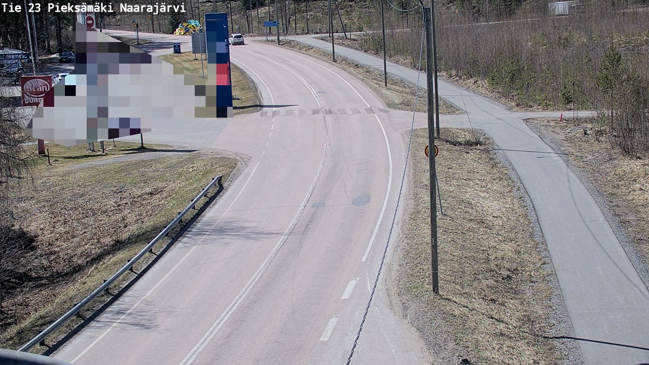 Weather Camera Image Väg 23 Pieksämäki, Naarajärvi, Pieksämäki, Etelä-Savo