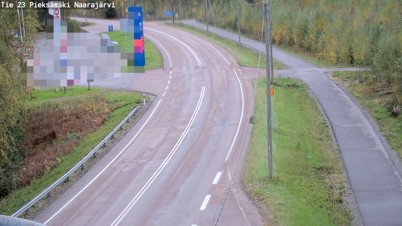 Weather Camera Image Road 23 Pieksämäki, Naarajärvi, Pieksämäki, Etelä-Savo