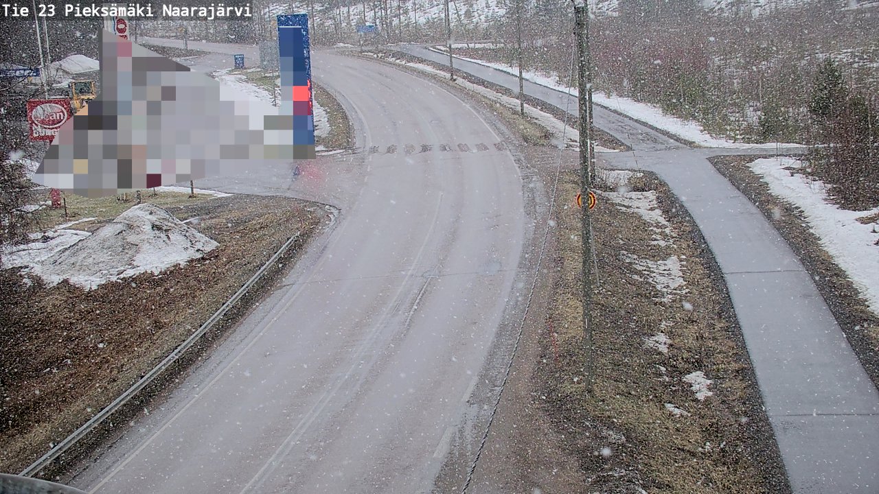 Weather Camera Image Väg 23 Pieksämäki, Naarajärvi, Pieksämäki, Etelä-Savo