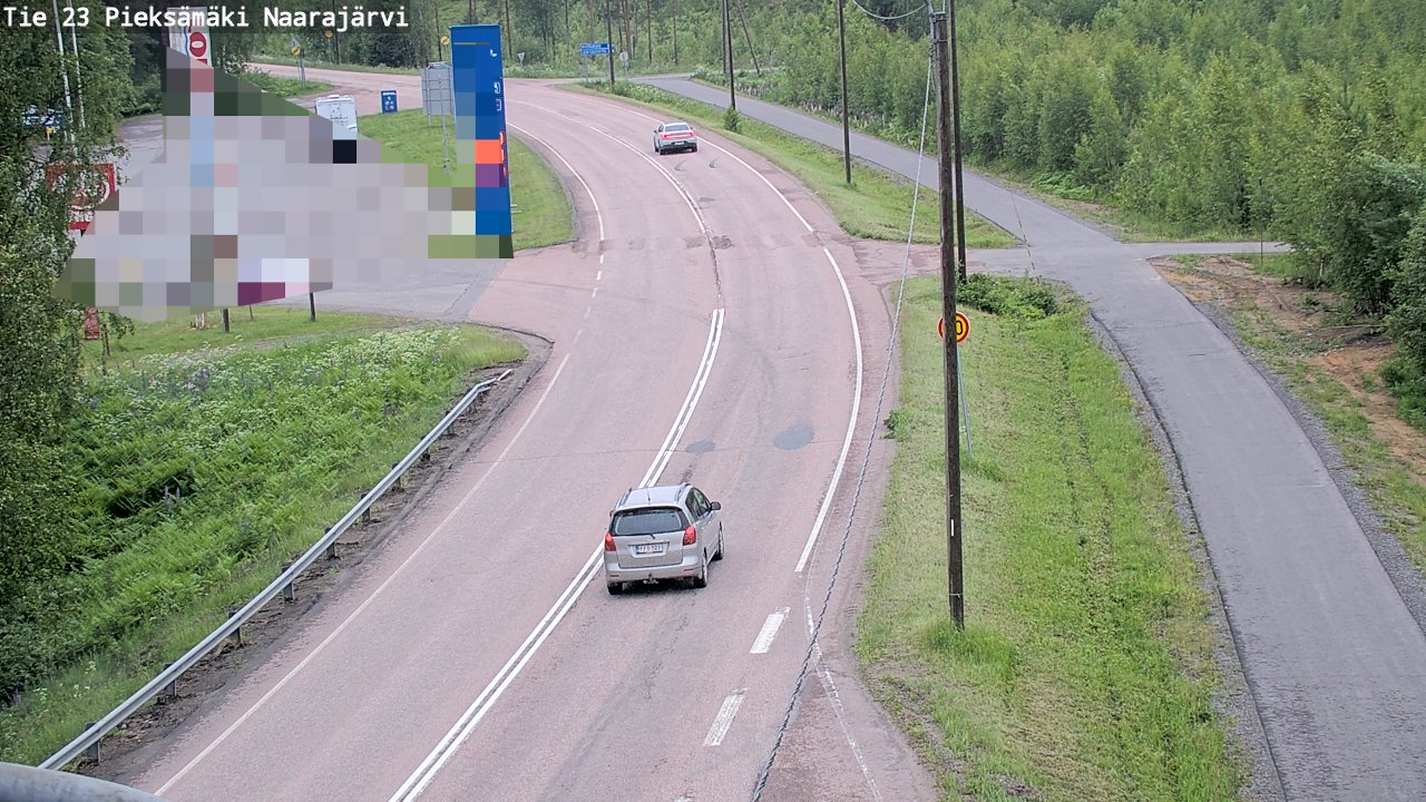 Weather Camera Image Väg 23 Pieksämäki, Naarajärvi, Pieksämäki, Etelä-Savo