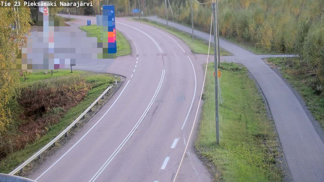 Weather Camera Image Road 23 Pieksämäki, Naarajärvi, Pieksämäki, Etelä-Savo