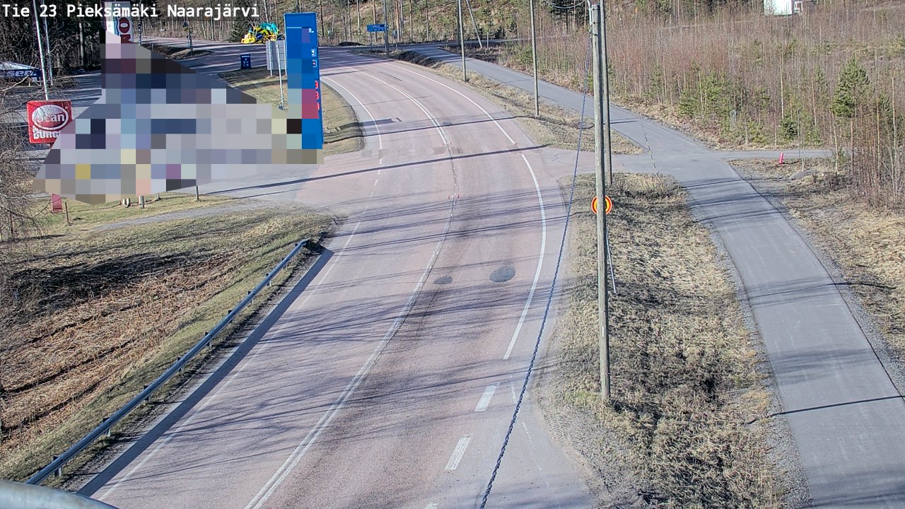 Weather Camera Image Väg 23 Pieksämäki, Naarajärvi, Pieksämäki, Etelä-Savo