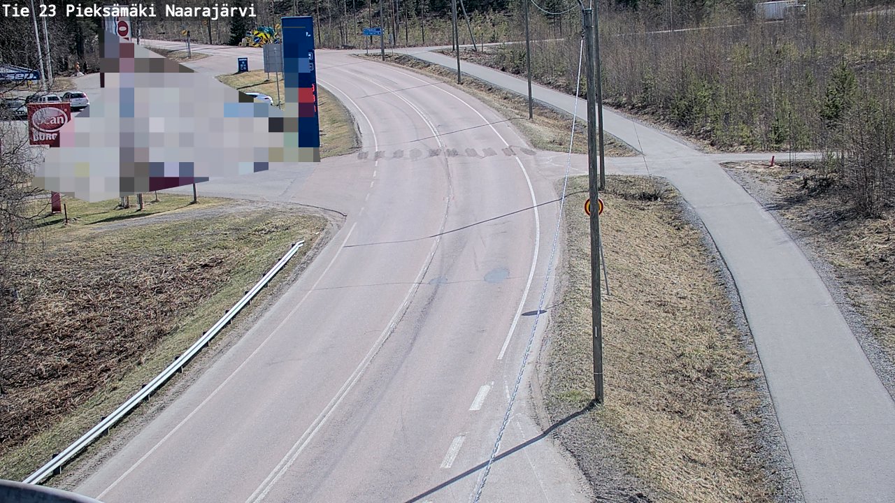 Weather Camera Image Väg 23 Pieksämäki, Naarajärvi, Pieksämäki, Etelä-Savo