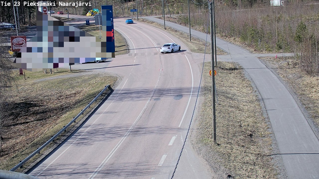 Weather Camera Image Väg 23 Pieksämäki, Naarajärvi, Pieksämäki, Etelä-Savo