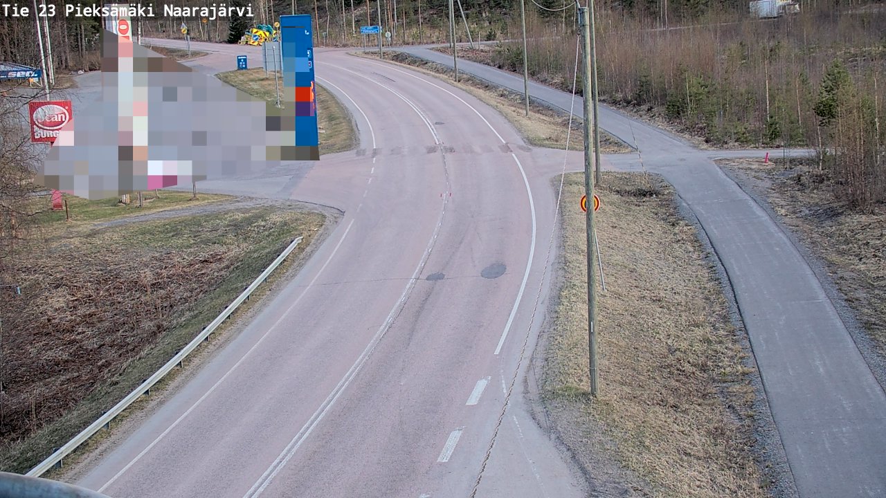 Weather Camera Image Väg 23 Pieksämäki, Naarajärvi, Pieksämäki, Etelä-Savo