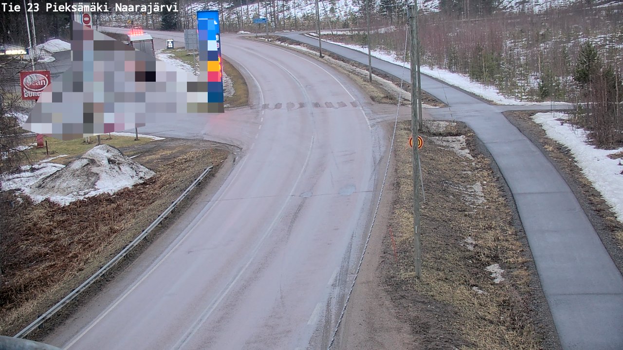 Weather Camera Image Väg 23 Pieksämäki, Naarajärvi, Pieksämäki, Etelä-Savo