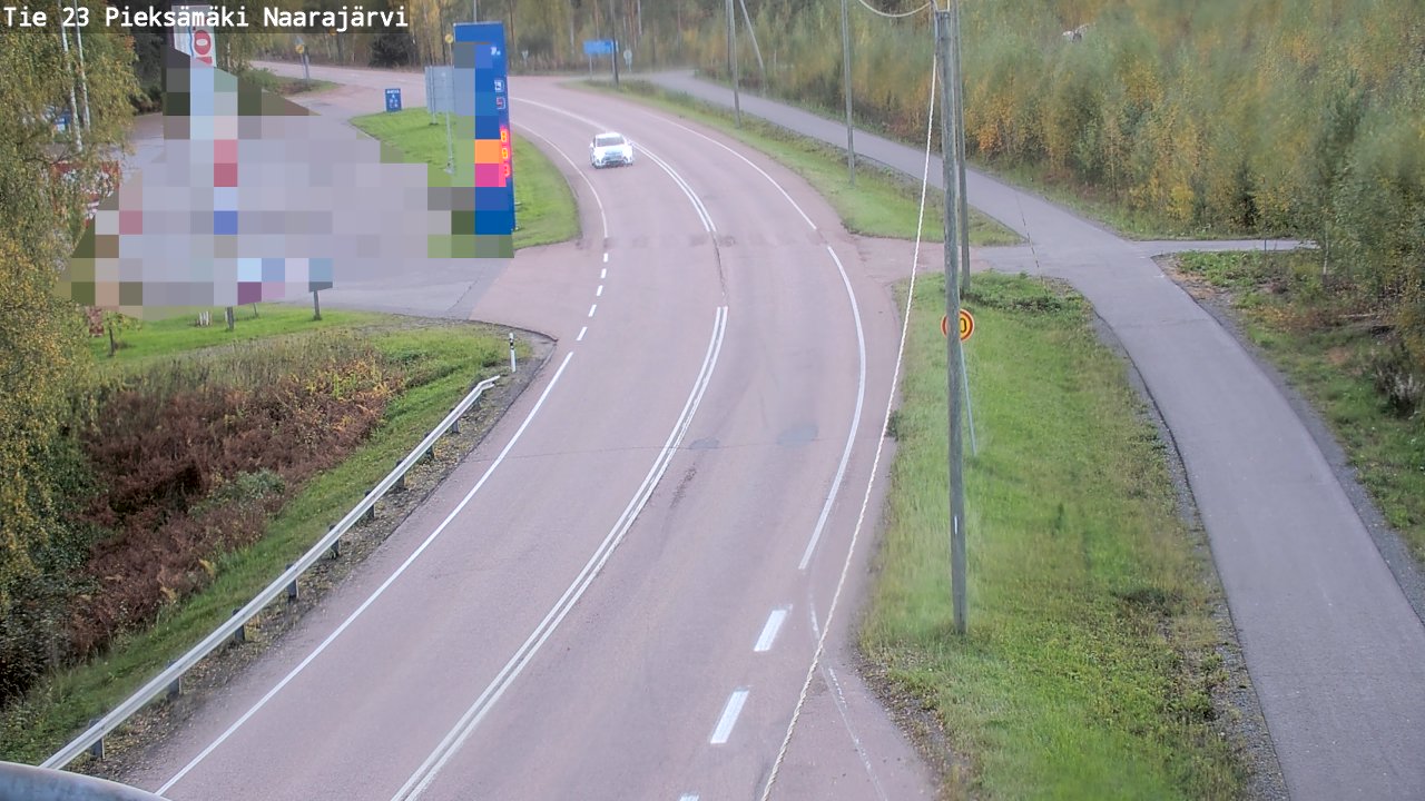 Weather Camera Image Road 23 Pieksämäki, Naarajärvi, Pieksämäki, Etelä-Savo