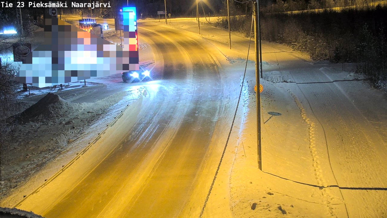 Weather Camera Image Road 23 Pieksämäki, Naarajärvi, Pieksämäki, Etelä-Savo