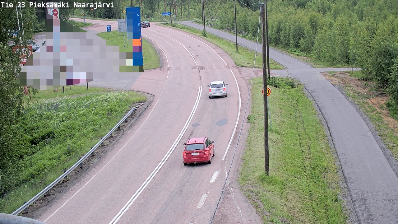 Weather Camera Image Väg 23 Pieksämäki, Naarajärvi, Pieksämäki, Etelä-Savo