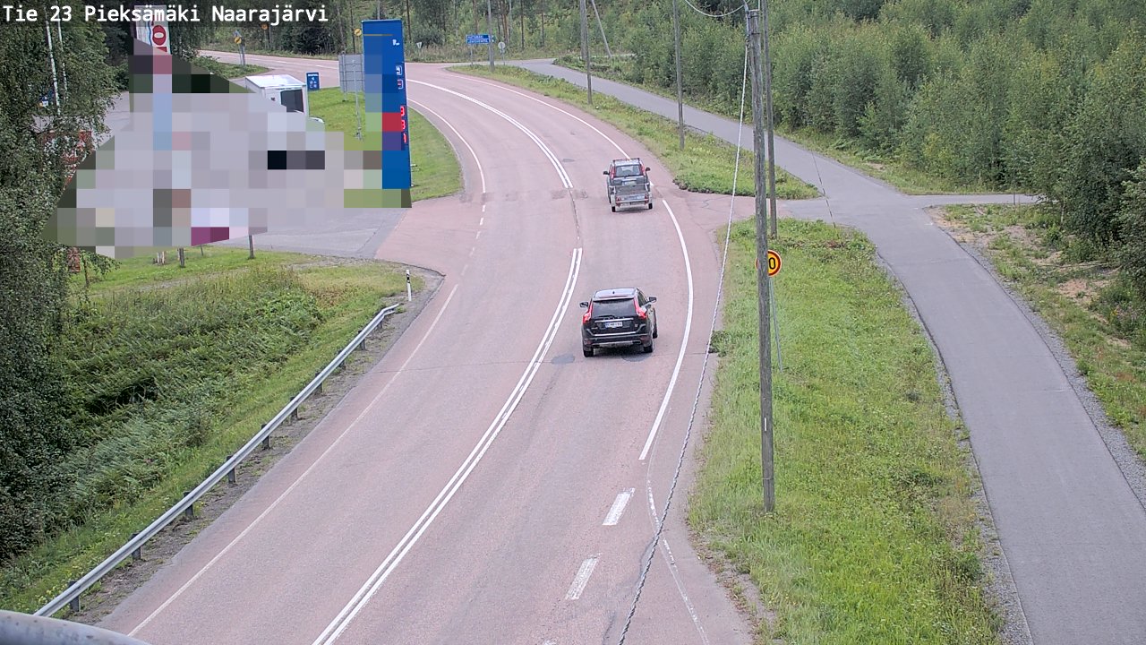 Weather Camera Image Väg 23 Pieksämäki, Naarajärvi, Pieksämäki, Etelä-Savo