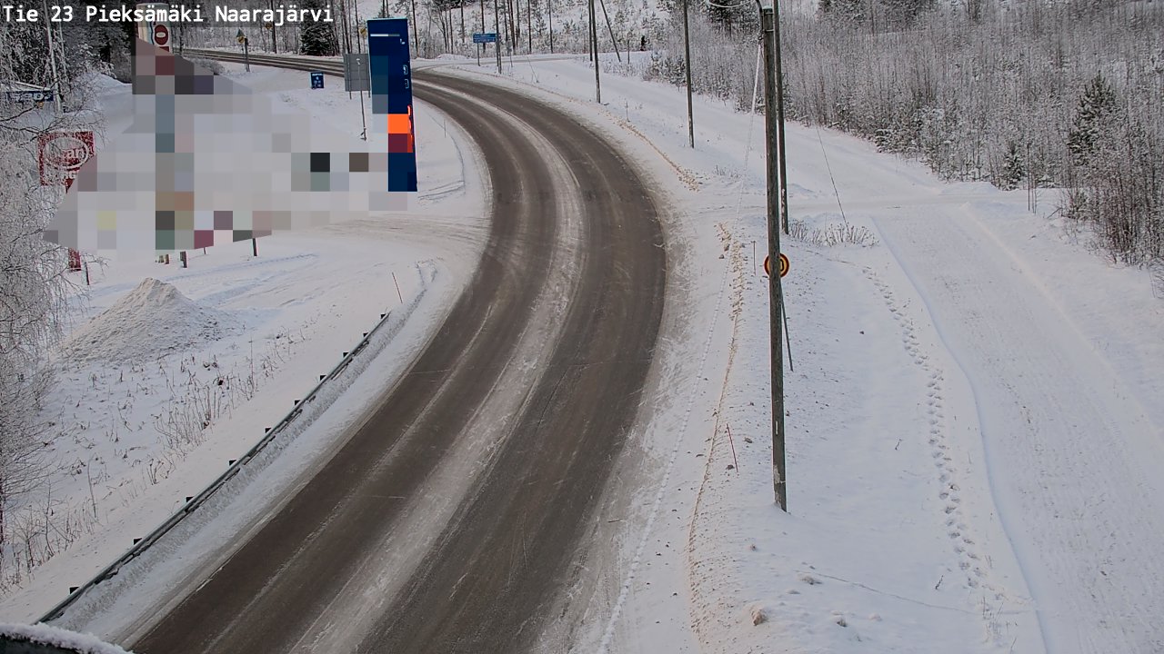 Weather Camera Image Road 23 Pieksämäki, Naarajärvi, Pieksämäki, Etelä-Savo
