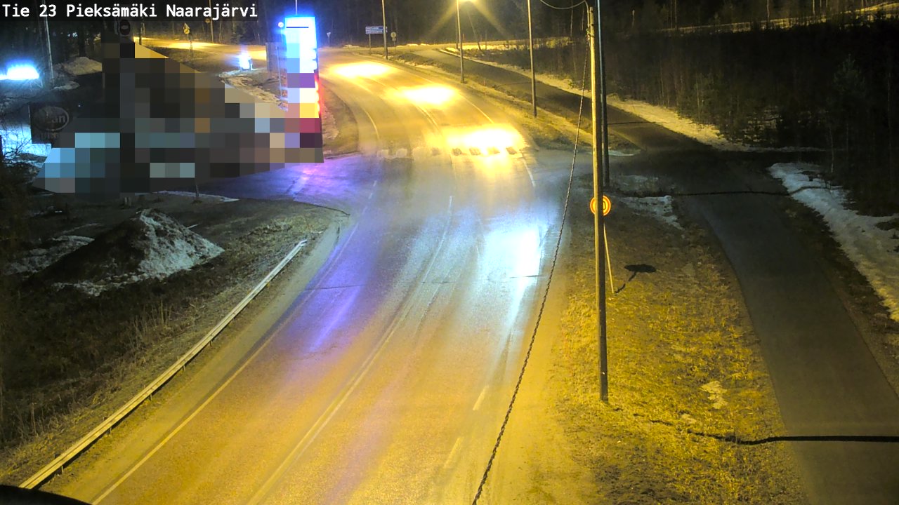 Weather Camera Image Väg 23 Pieksämäki, Naarajärvi, Pieksämäki, Etelä-Savo