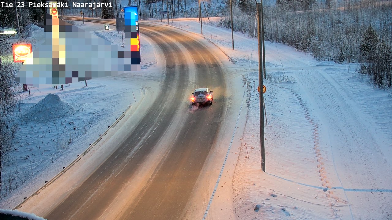 Weather Camera Image Road 23 Pieksämäki, Naarajärvi, Pieksämäki, Etelä-Savo