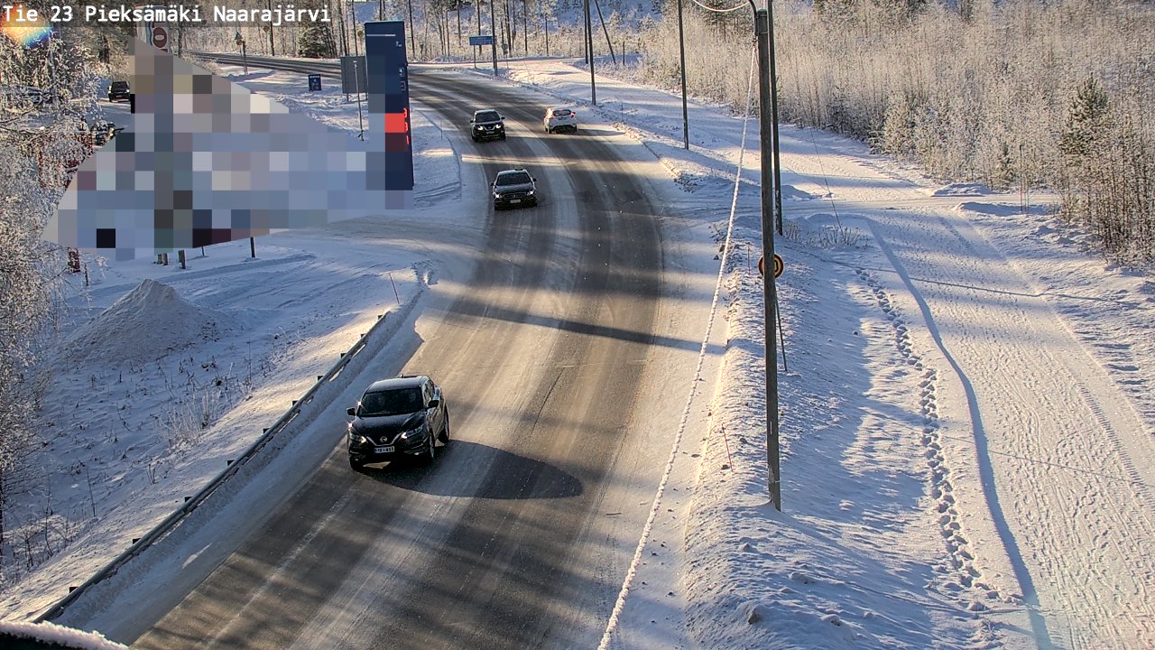 Weather Camera Image Road 23 Pieksämäki, Naarajärvi, Pieksämäki, Etelä-Savo